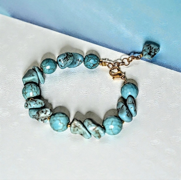 Handmade Jewelry - Turquoise Stones Bracelet
